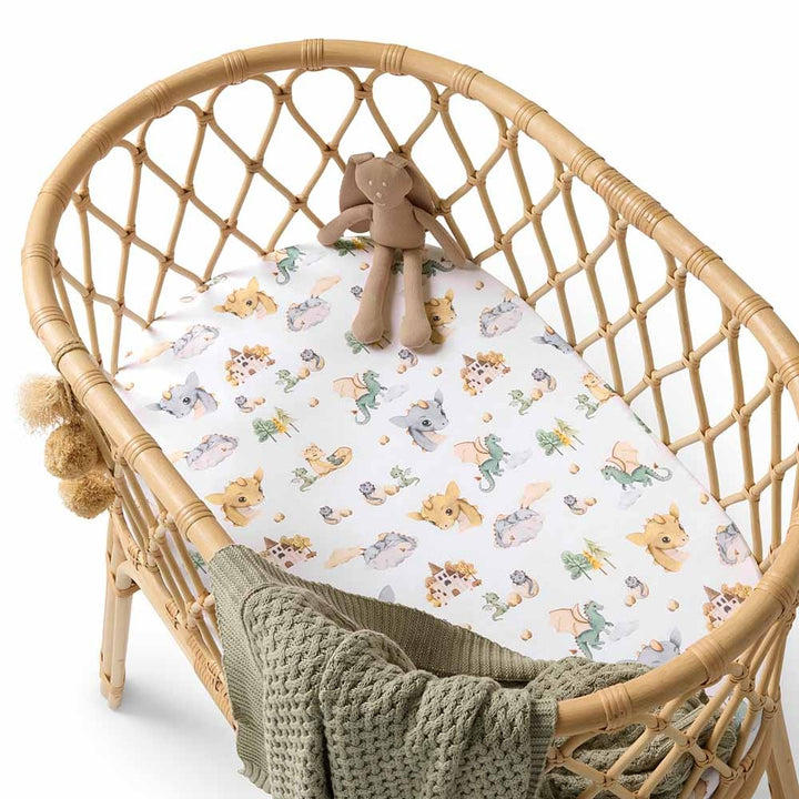Bassinet Sheet / Change Pad Cover Dragon