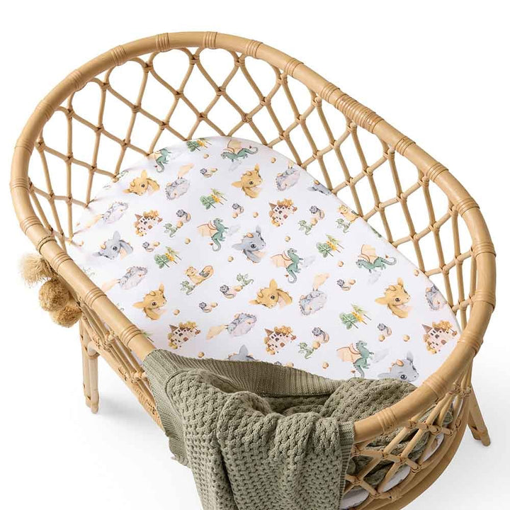 Bassinet Sheet / Change Pad Cover Dragon