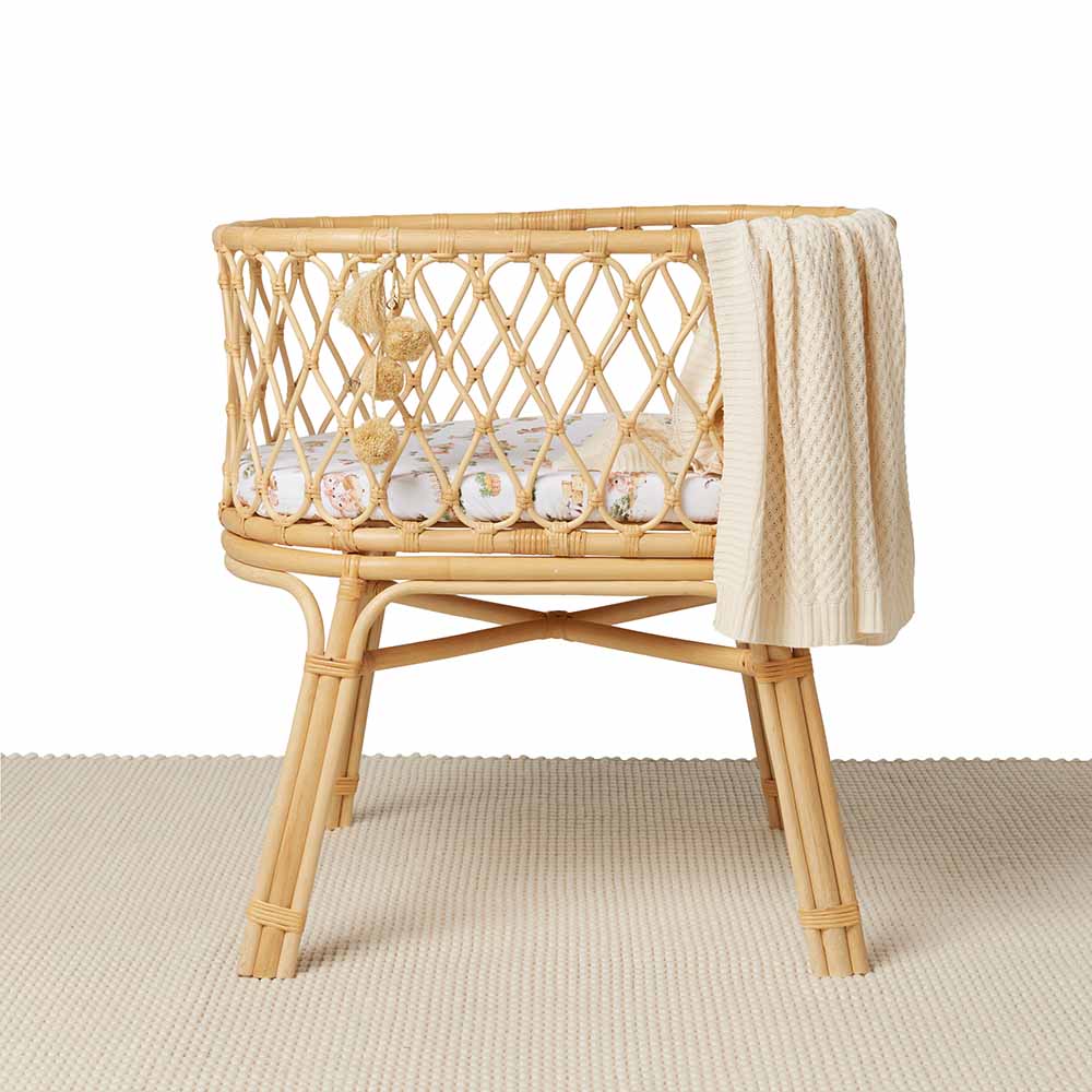 Bassinet Sheet / Change Pad Cover - Farm