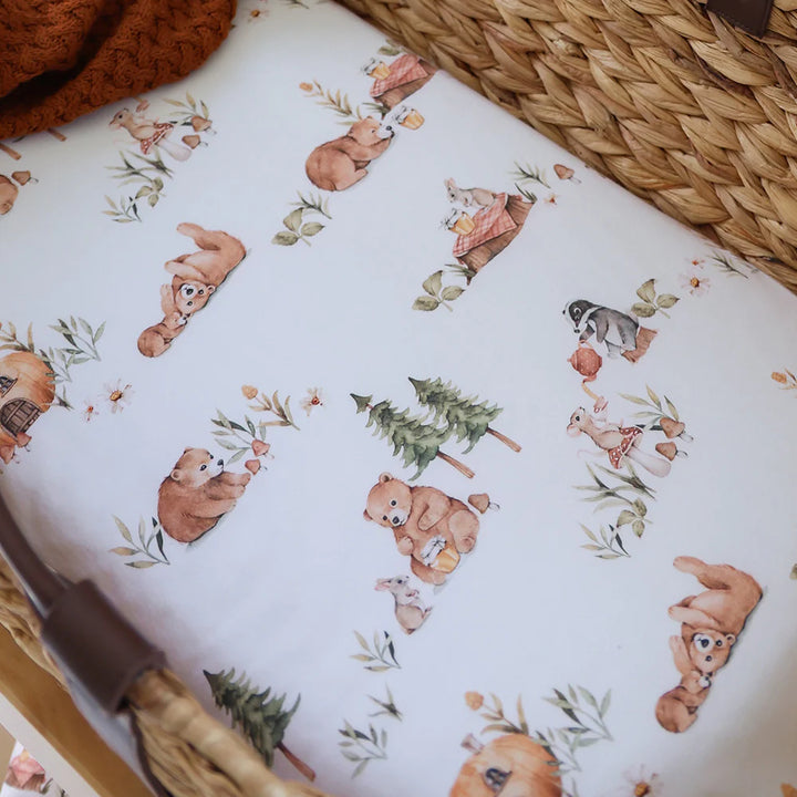 Bassinet Sheet / Change Pad Cover Bears