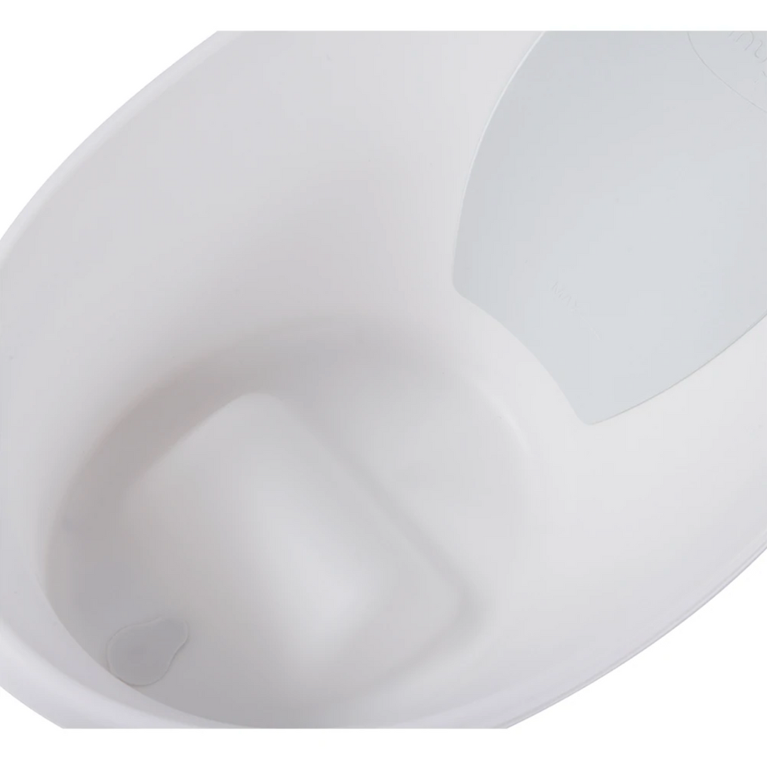 Shnuggle Bath with Plug - White/Grey