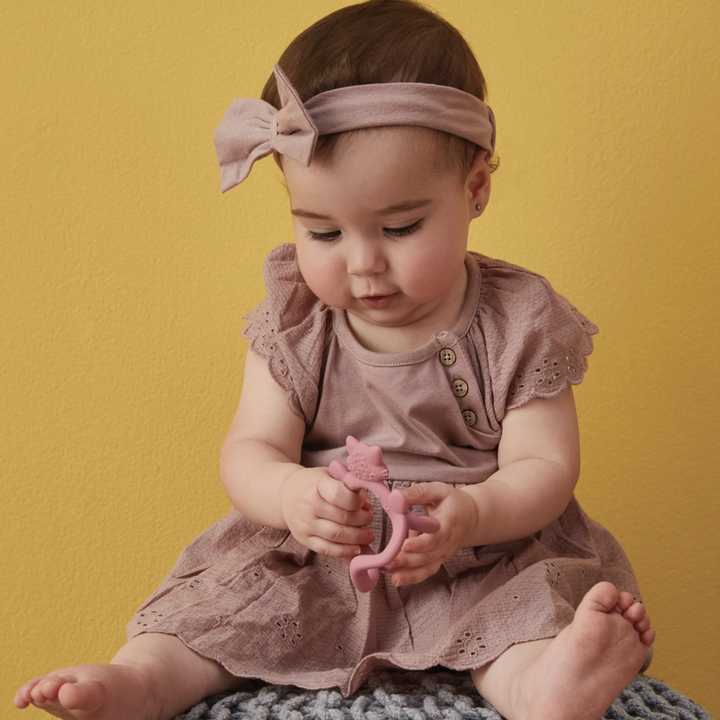 B.Box Wrist Teether - Peony Fox