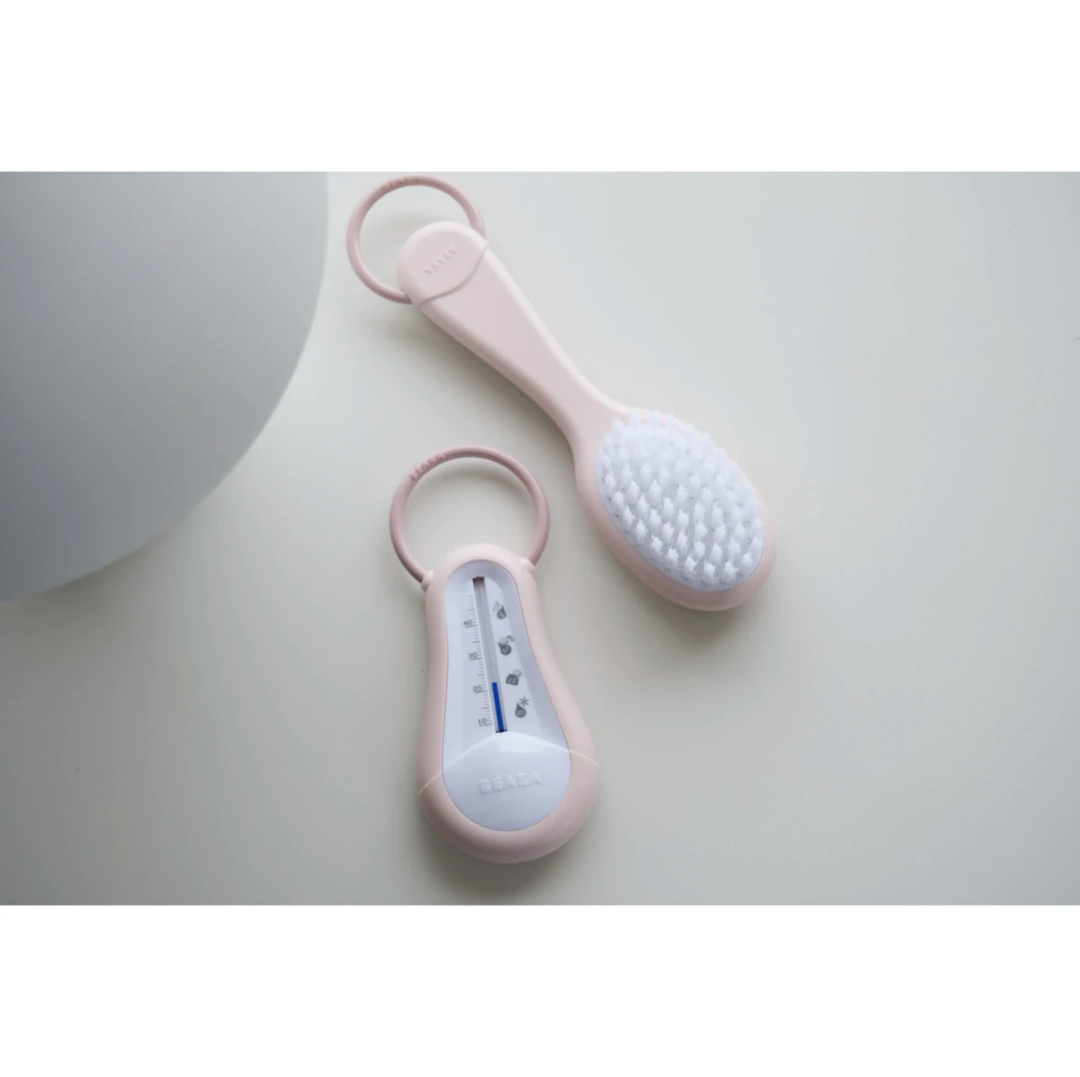 Beaba Baby Brush & Comb - Vintage Pink