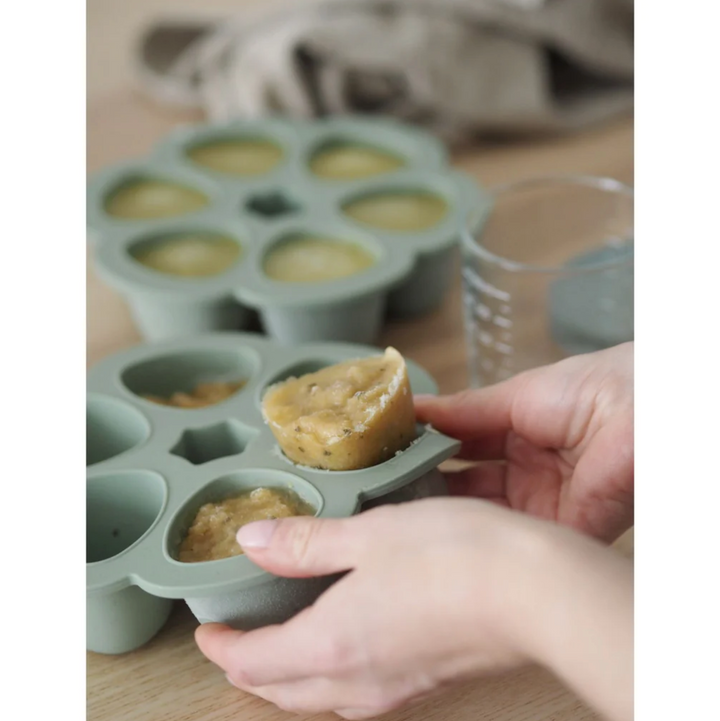 Beaba Multiportions Silicone Freezer Tray 90ml - Sage Green