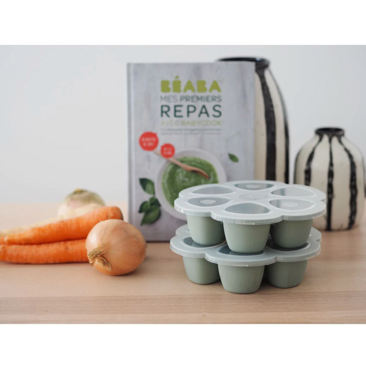 Beaba Multiportions Silicone Freezer Tray 90ml - Sage Green
