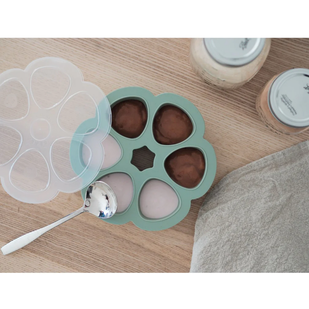 Beaba Multiportions Silicone Freezer Tray 90ml - Sage Green
