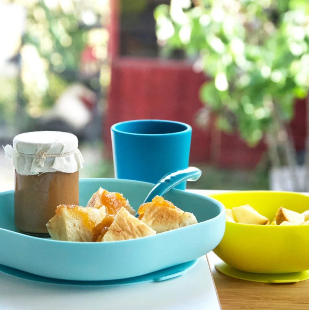 Beaba Silicone Suction Meal Set-Blue