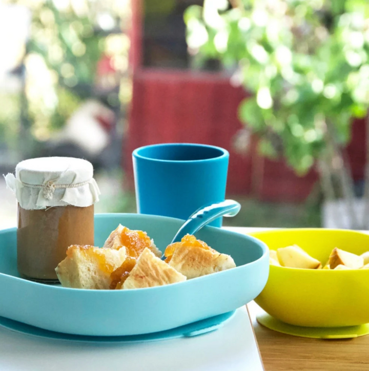 Beaba Silicone Suction Meal Set-Blue