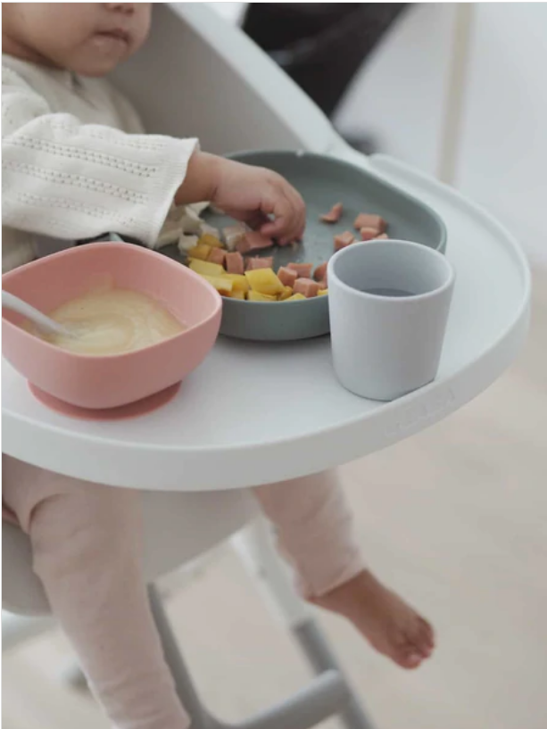 BEABA SILICONE SUCTION MEAL SET (4 PCS) EUCALYPTUS