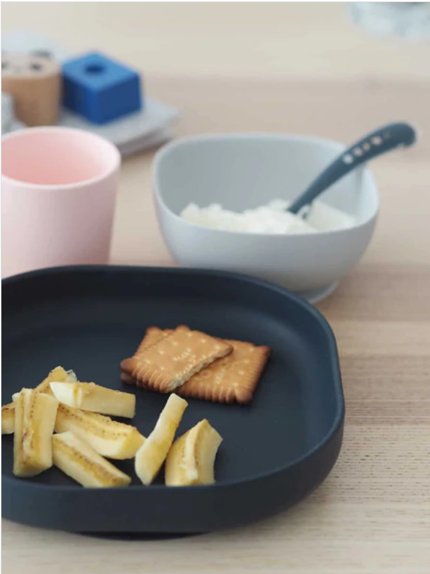 BEABA SILICONE SUCTION MEAL SET (4 PCS) NIGHT BLUE
