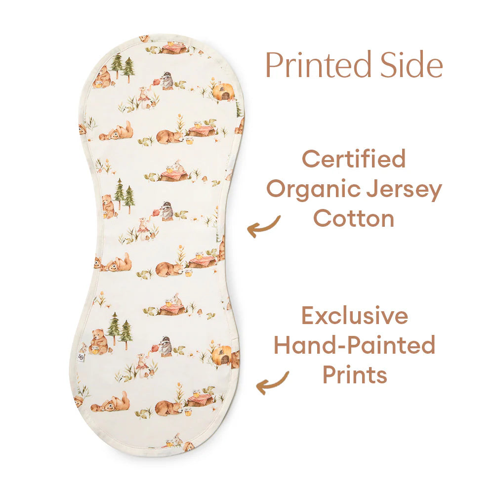 Snuggle Hunny Organic Cotton Burp Cloth - Bears