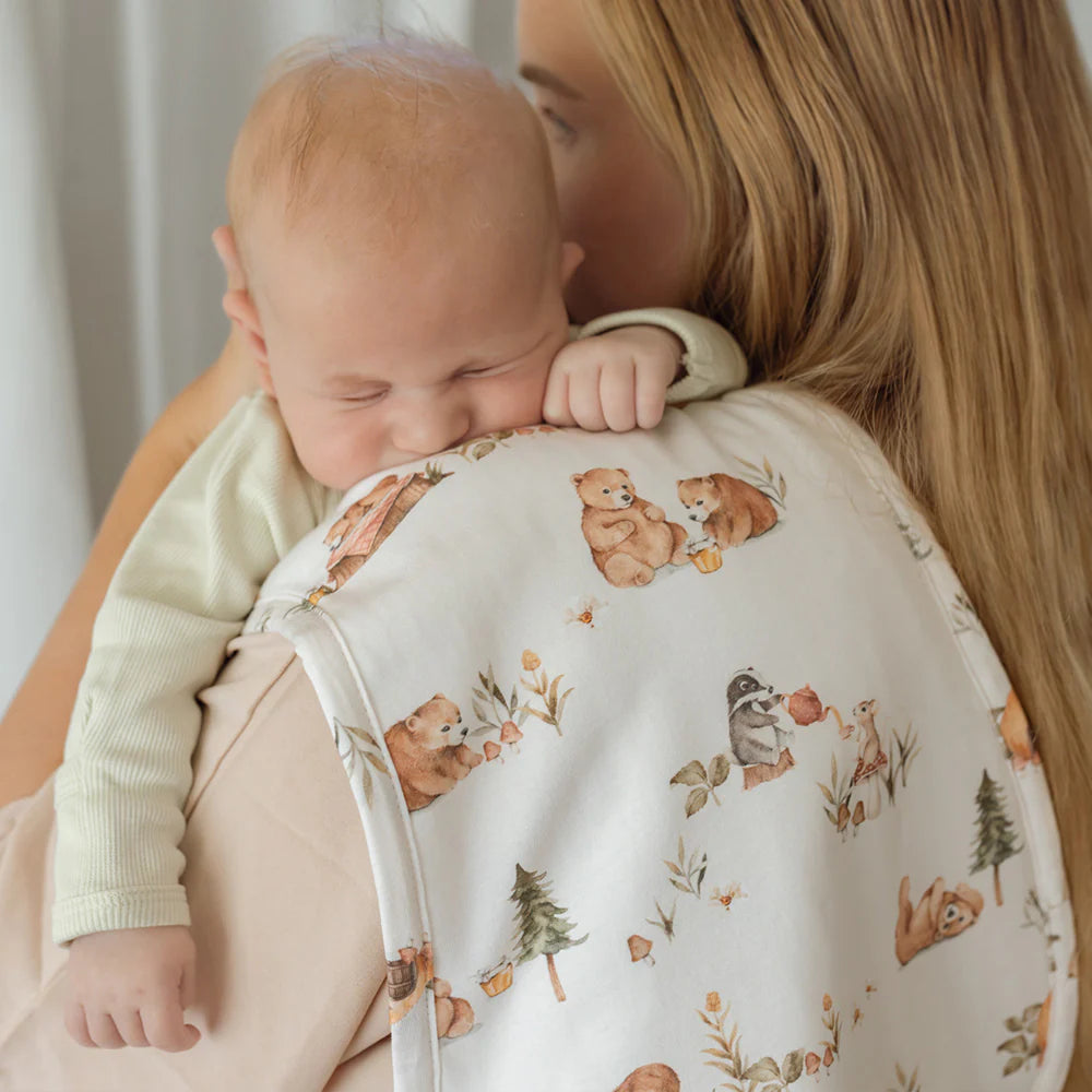 Snuggle Hunny Organic Cotton Burp Cloth - Bears