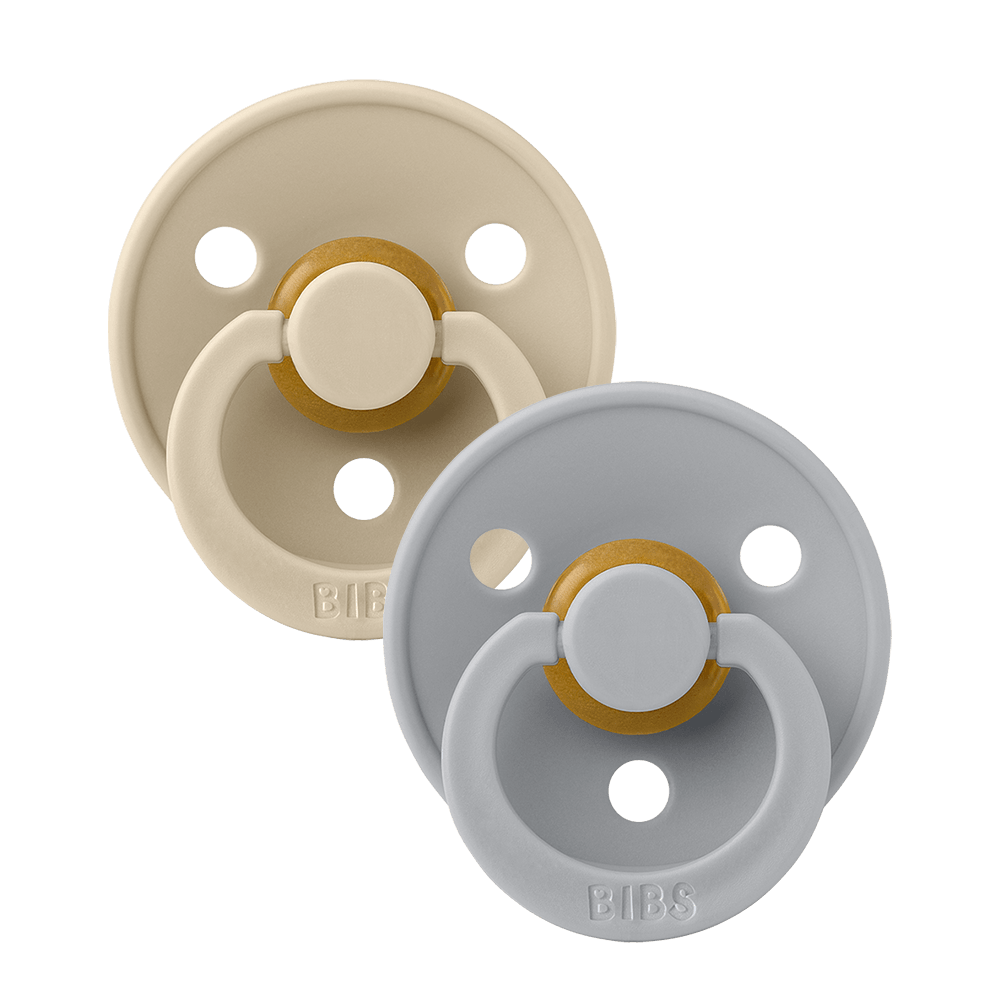 BIBS Symmetrical Colour 2 Pack -  Vanilla/Cloud