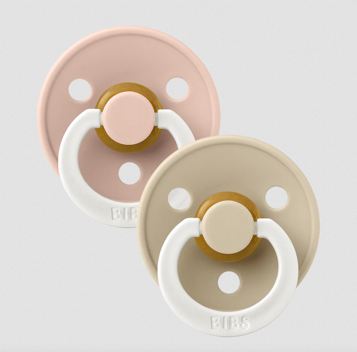 BIBS Colour Double Pack Night Glow -Blush/Vanilla
