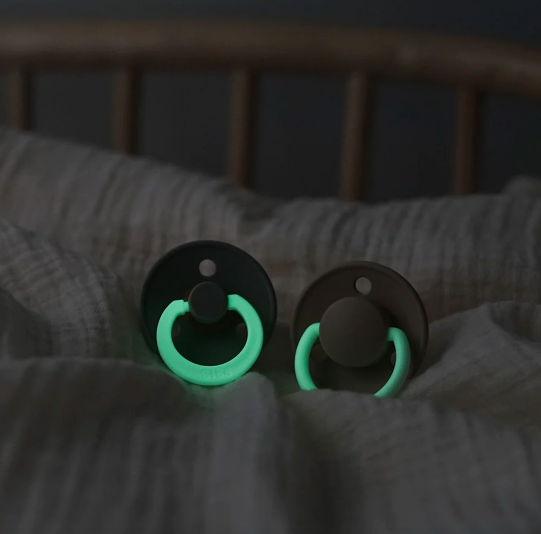 BIBS Colour Double Pack Night Glow -Sage/Cloud
