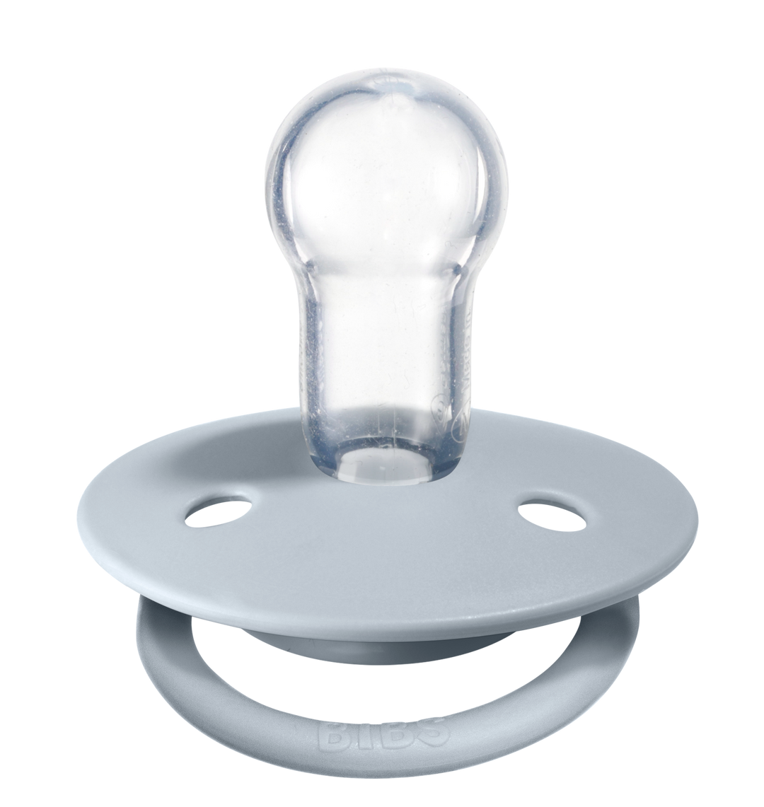 BIBS De Lux|Silicone One Size Iron/Baby Blue