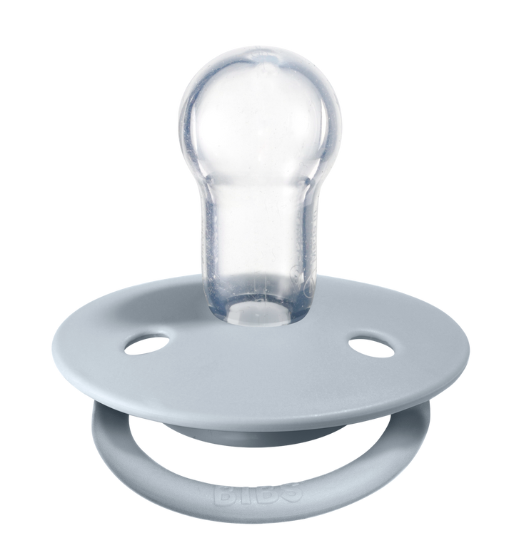 BIBS De Lux|Silicone One Size Iron/Baby Blue