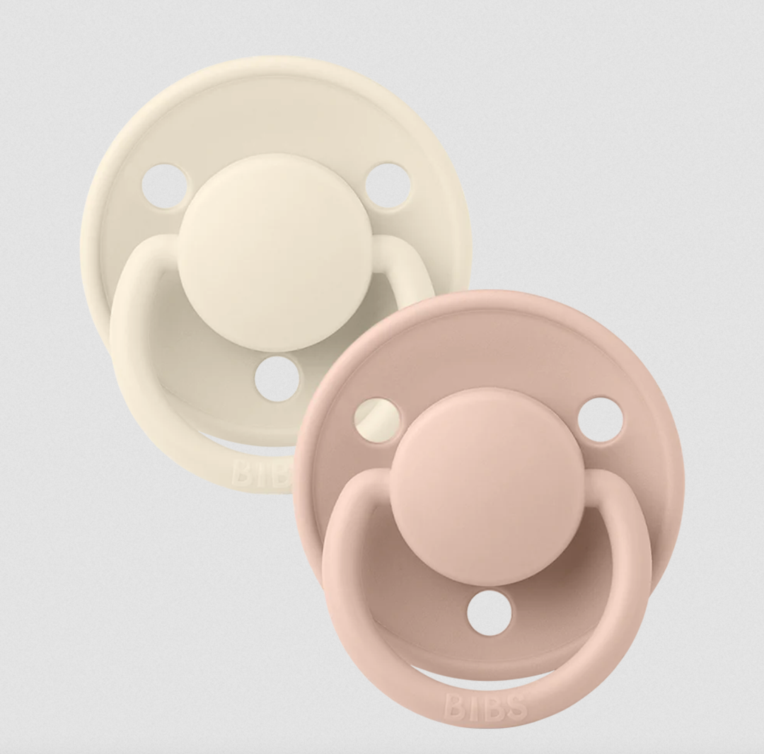 BIBS De Lux|Silicone One Size Ivory/Blush