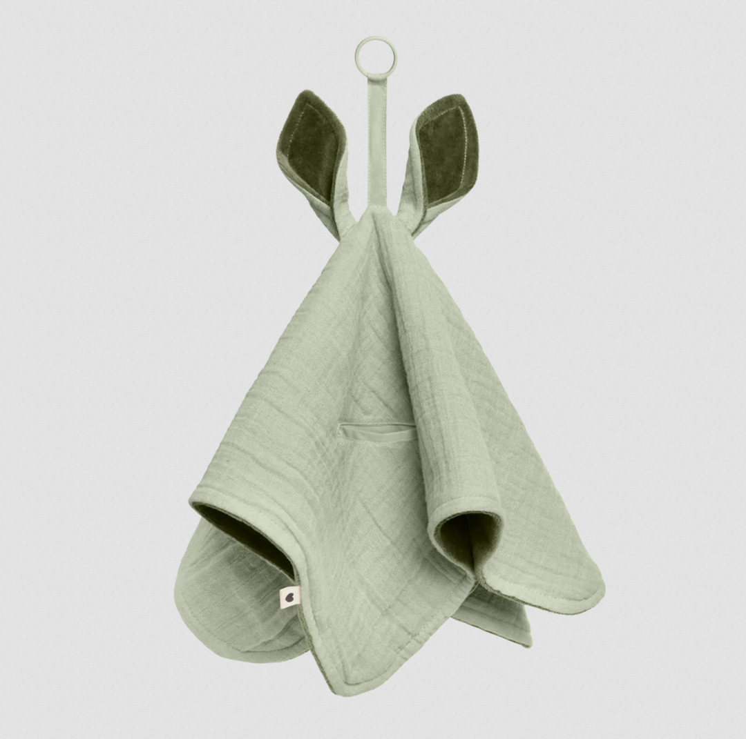 BIBS Kangaroo Cuddle Cloth-Sage&Hunter Green