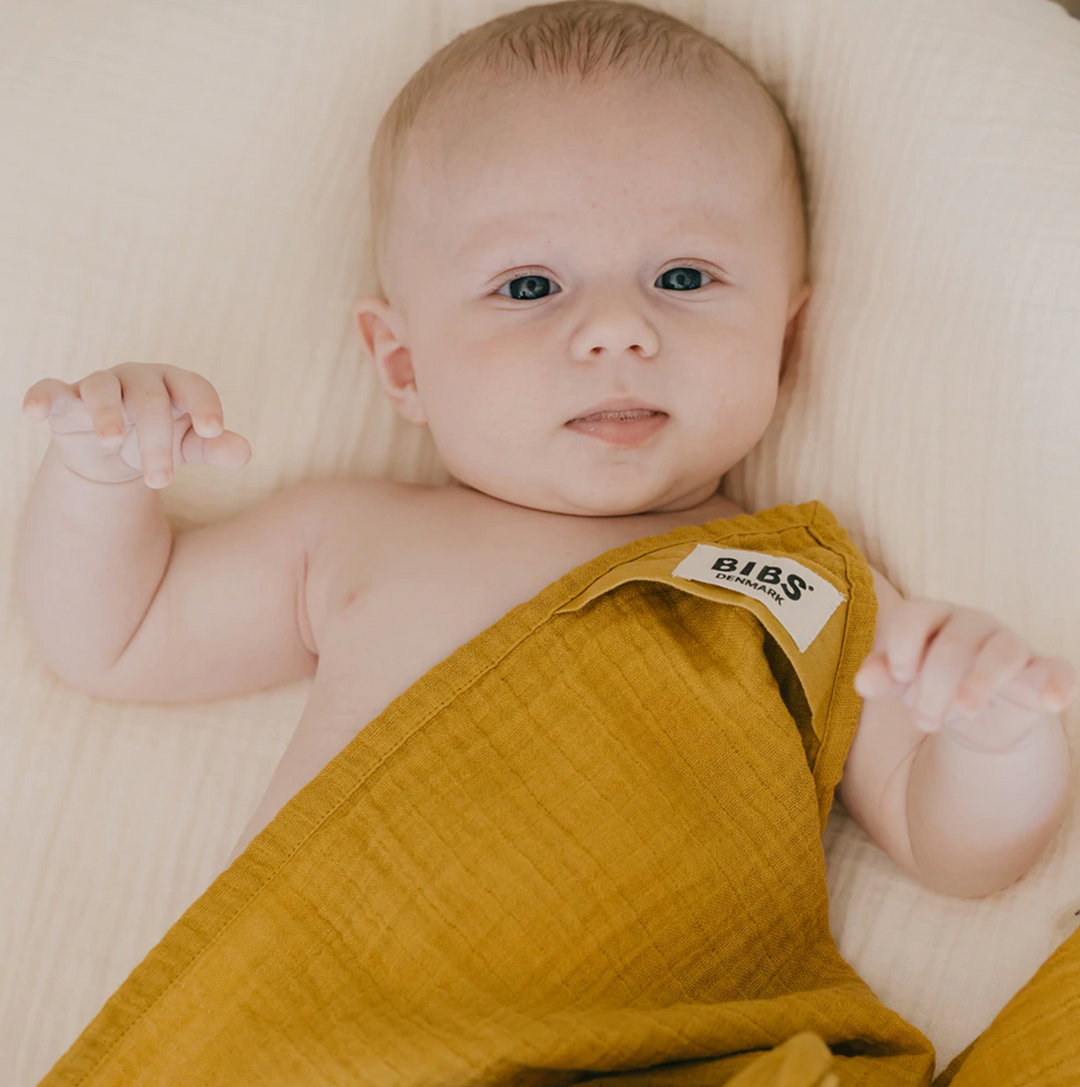 BIBS Muslin Swaddle(GOTS) Mustard