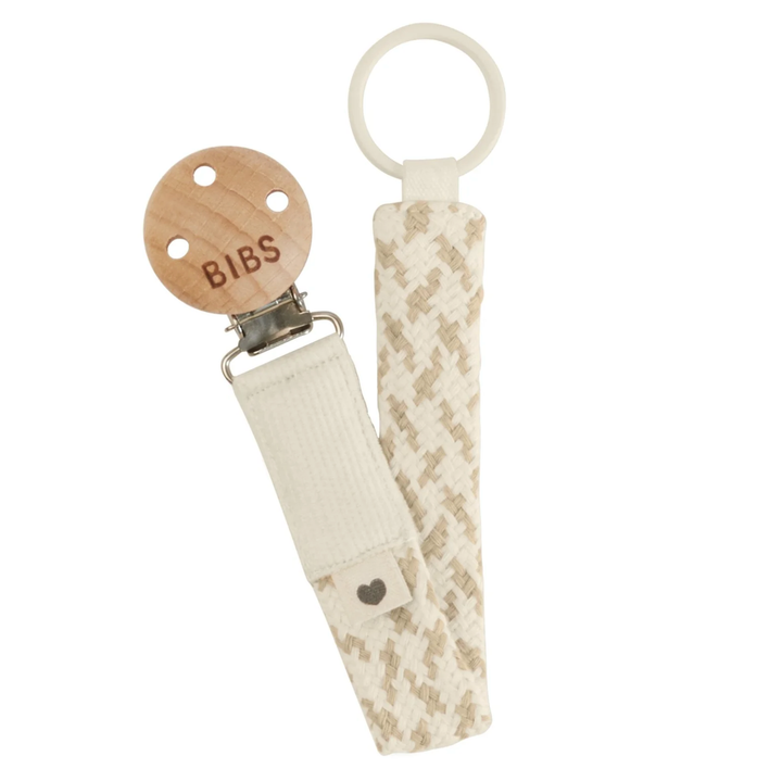 BIBS Paci Clip-Ivory/Vanilla