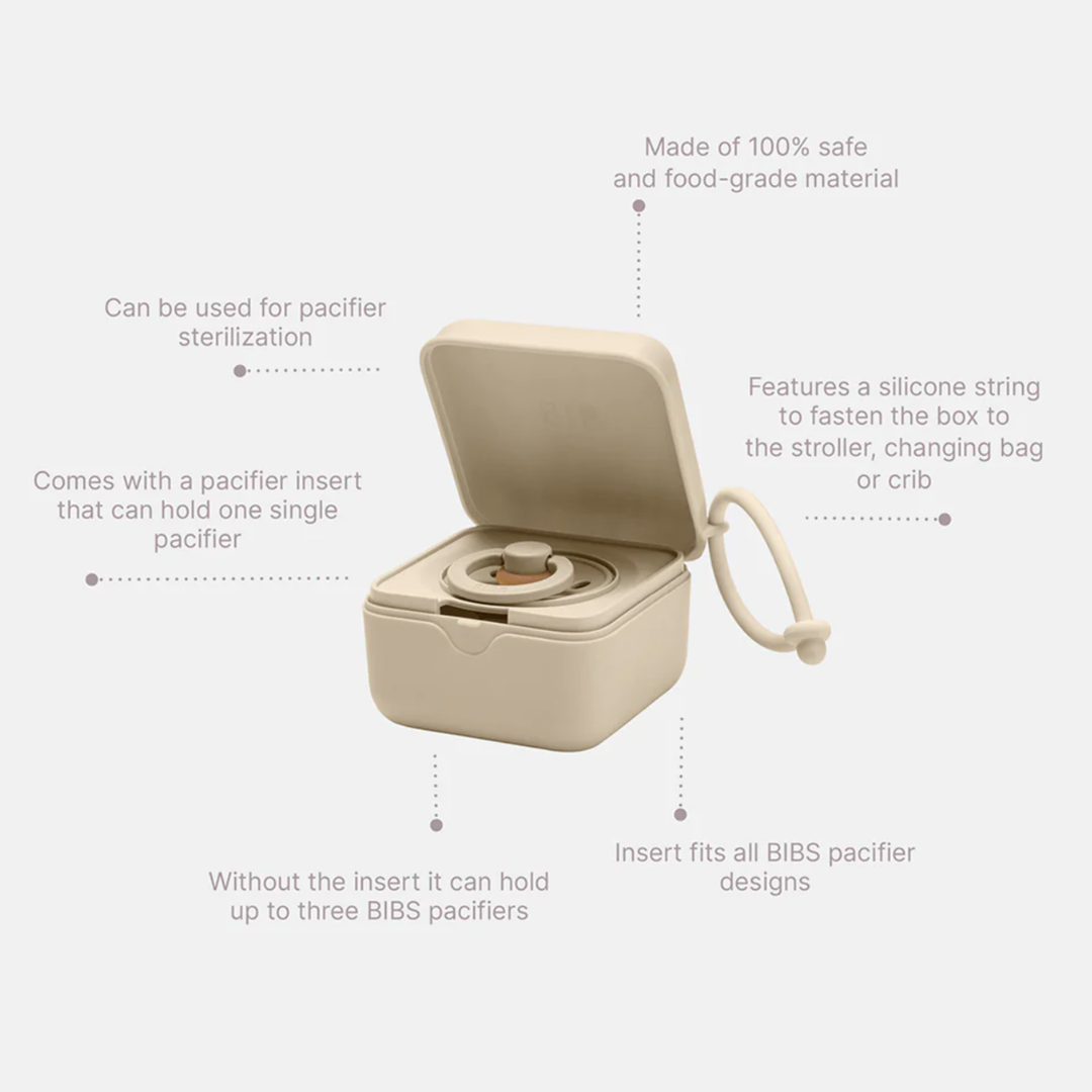 BIBS Pacifier box-Ivory