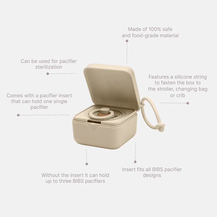 BIBS Pacifier box-Ivory
