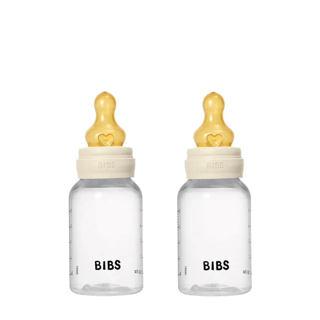 Bibs Baby Bottle Complete Set (2 Pack) 150ml Latex - Ivory