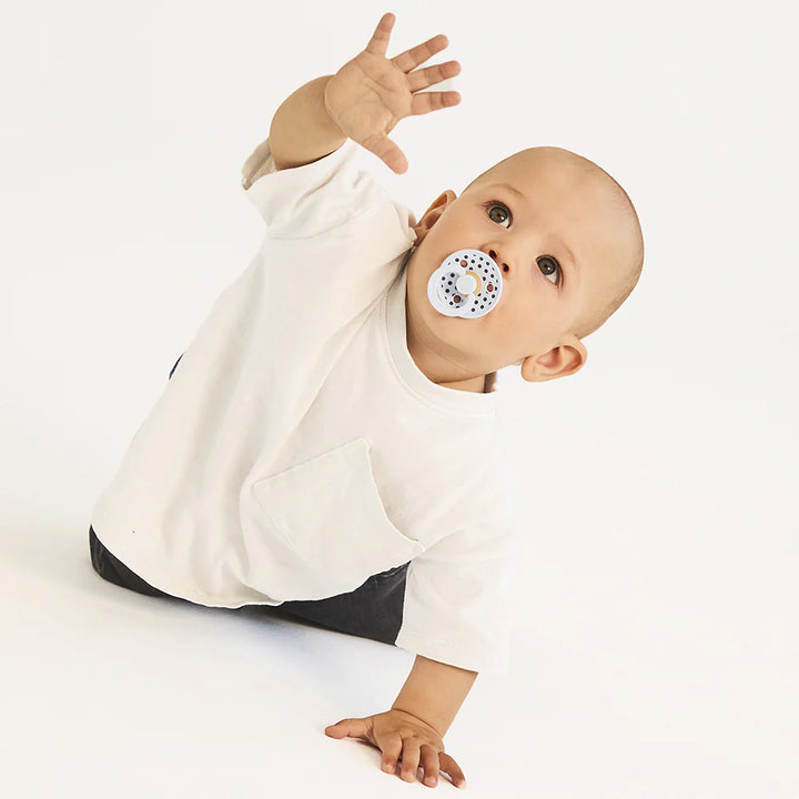 BIBS Liberty Colour 2pk Polka - Baby Blue Petrol mix
