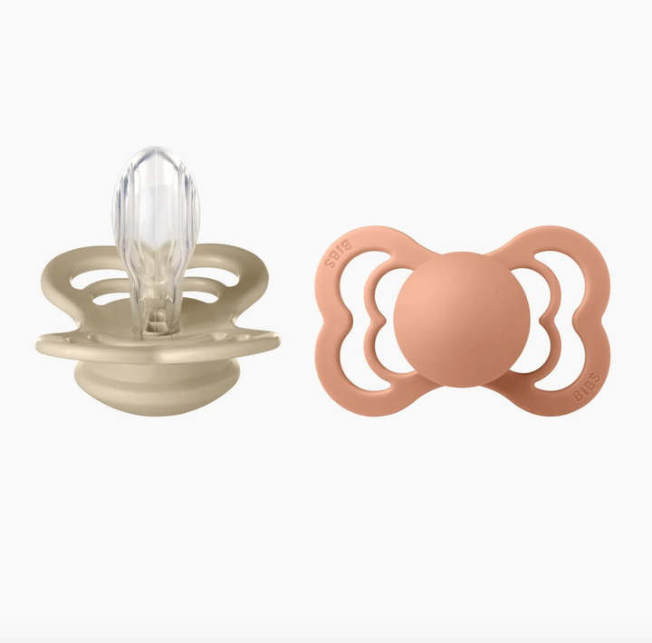 BIBS Supreme|Silicone-Vanilla/Peach