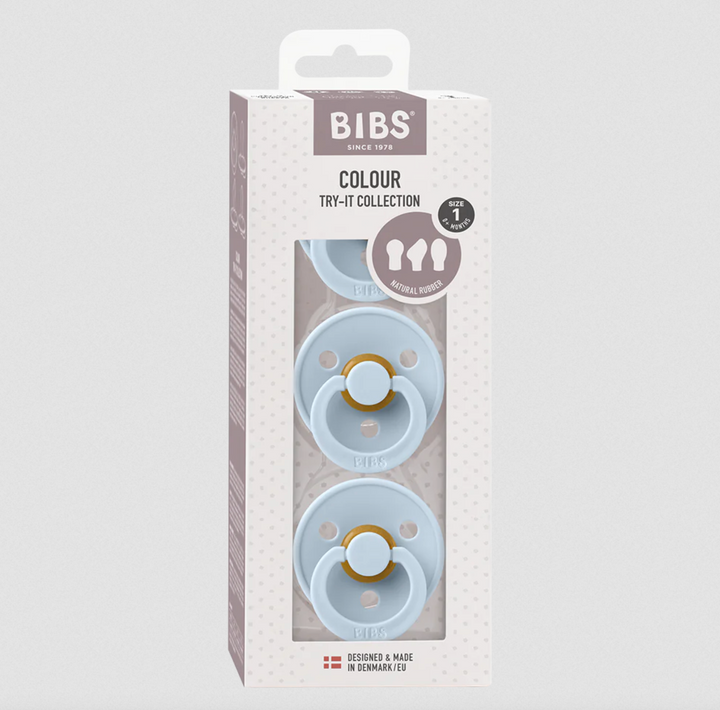 BIBS Try-it Colour 3pk-Baby Blue