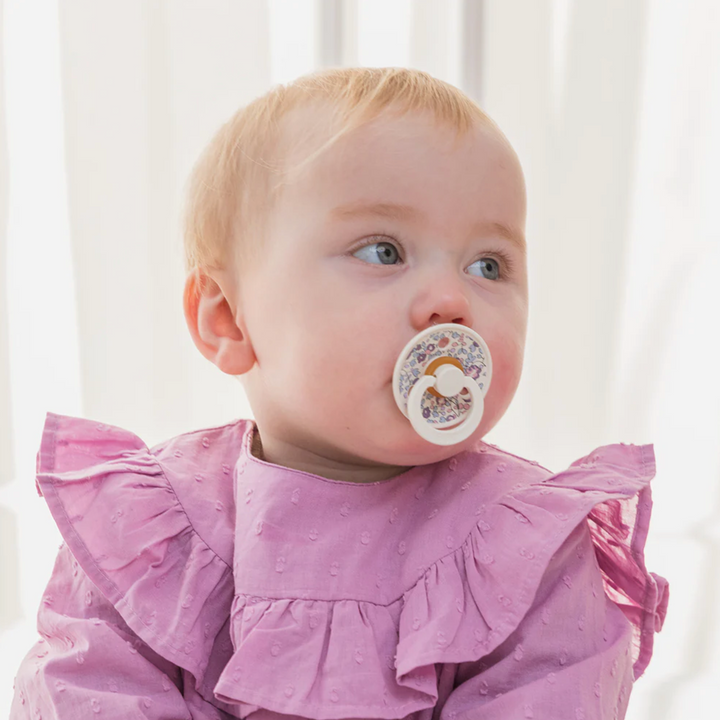 BIBS x LIBERTY Colour 2 Pack Ivory/Blush