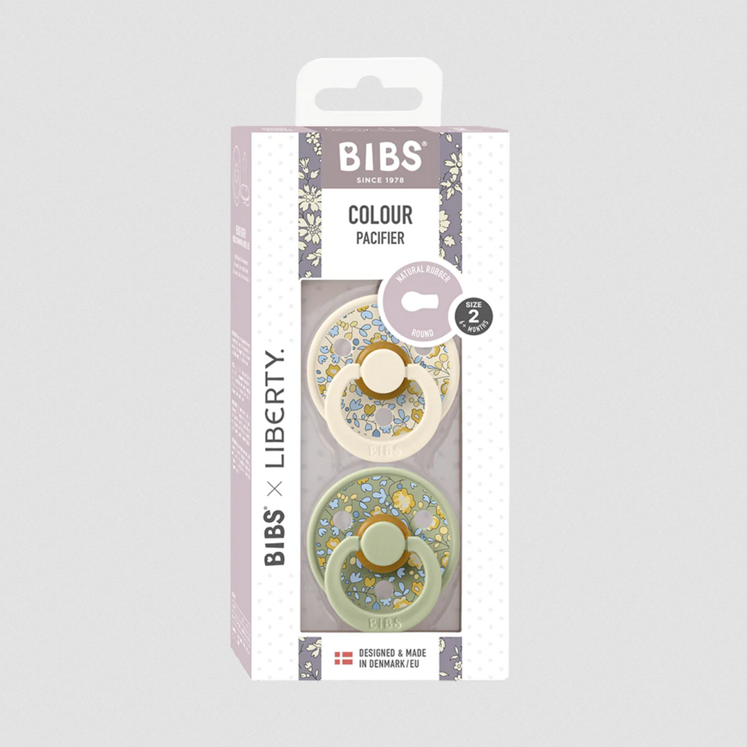 BIBS x LIBERTY Colour 2 Pack Ivory/Sage