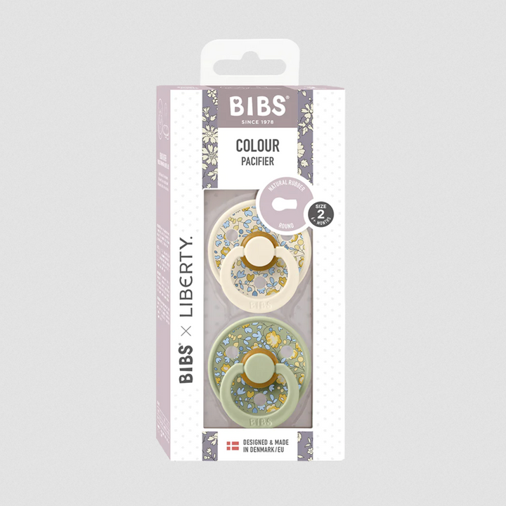 BIBS x LIBERTY Colour 2 Pack Ivory/Sage