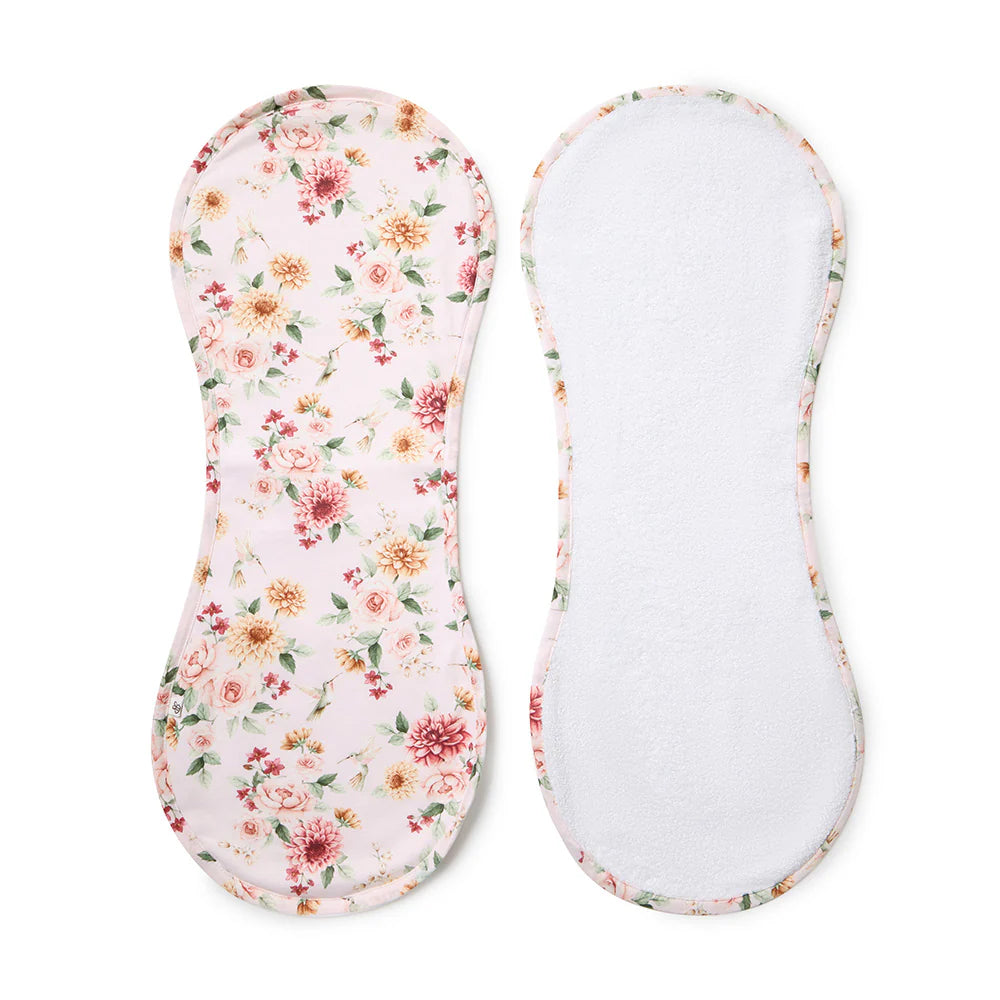 Snuggle Hunny Organic Cotton Burp Cloth - Birds & Blooms