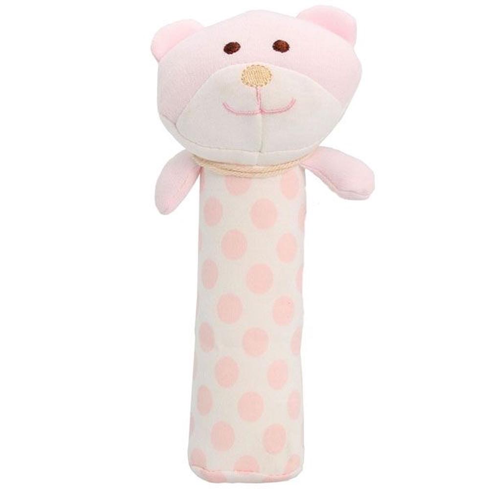 1-2-3 Grow Organix Squeakie Buddy-Bear Pink(SB485)