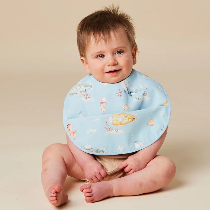 Snuggle Bib Waterproof - Blue Little Subs