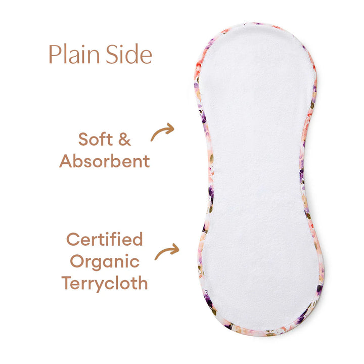 Snuggle Hunny Organic Cotton Burp Cloth - Blushing Beauty
