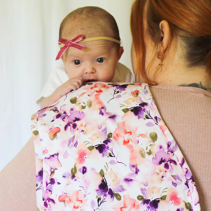 Snuggle Hunny Organic Cotton Burp Cloth - Blushing Beauty