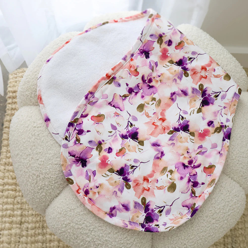 Snuggle Hunny Organic Cotton Burp Cloth - Blushing Beauty