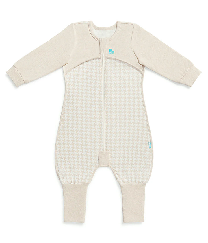 Sleep Suit 1.0 TOG LONG SLEEVE - Tan Houndstooth