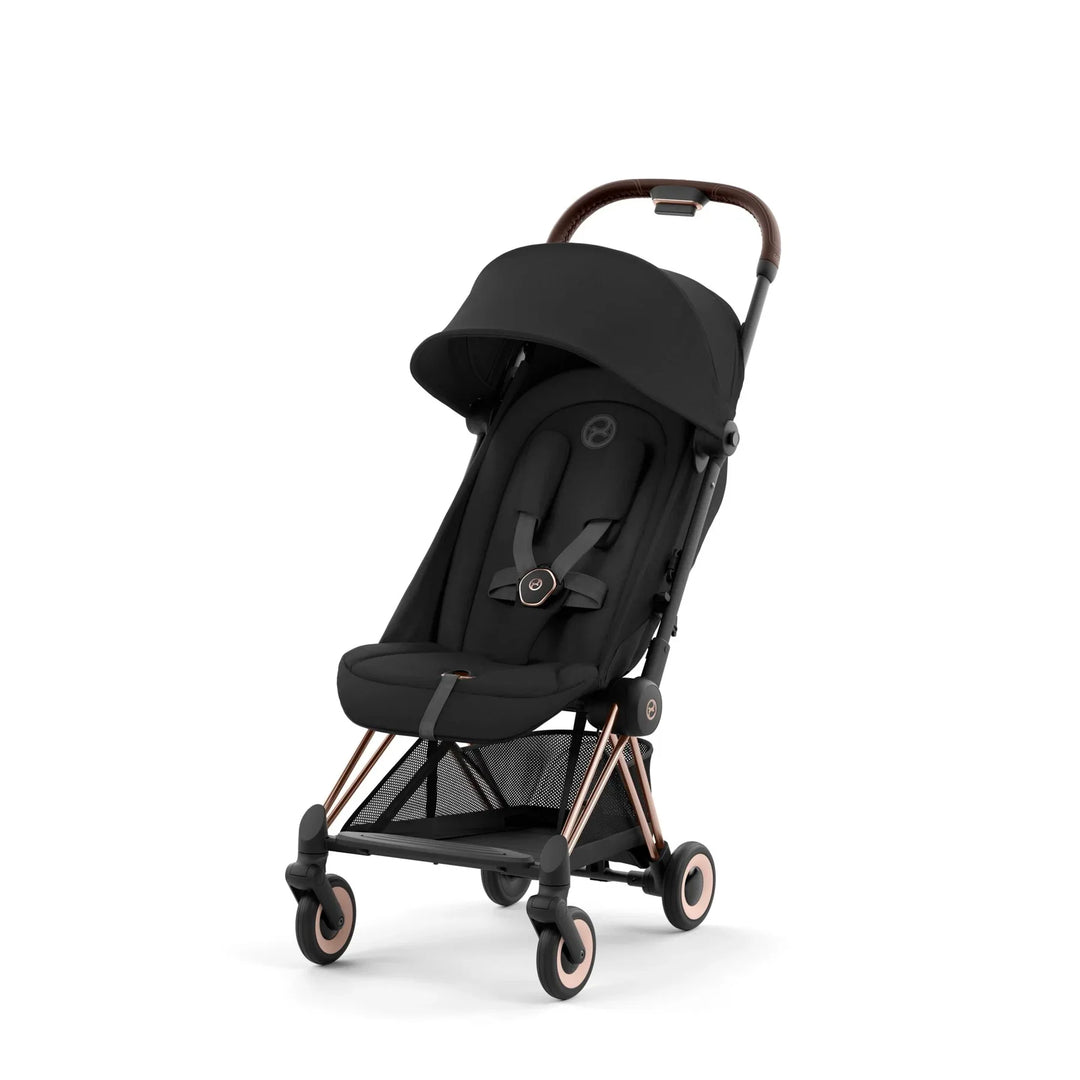 Cybex Coya Stroller Rose Gold/Sepia Black + Cybex Cloud Q + Adapter
