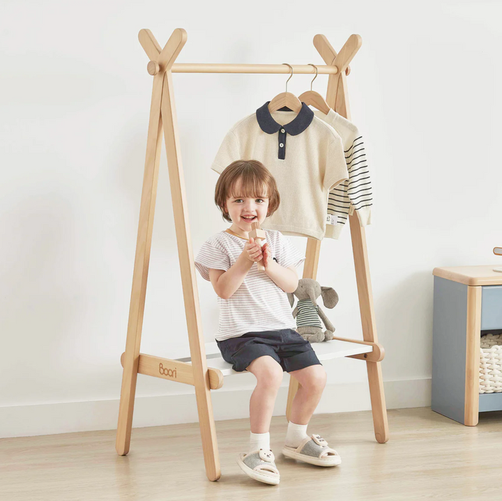 Boori Forest Teepee Clothing Rack-Barley White & Almond(BK-FOCR/BAAD)