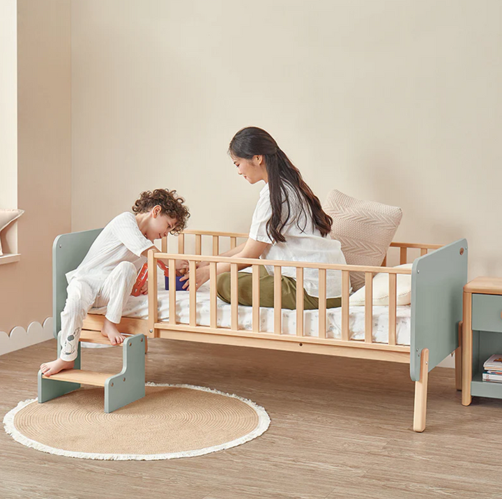 Boori Natty Bedside Bed-BLUEBERRY AND ALMOND(BK-NABSBV24/BBAD)