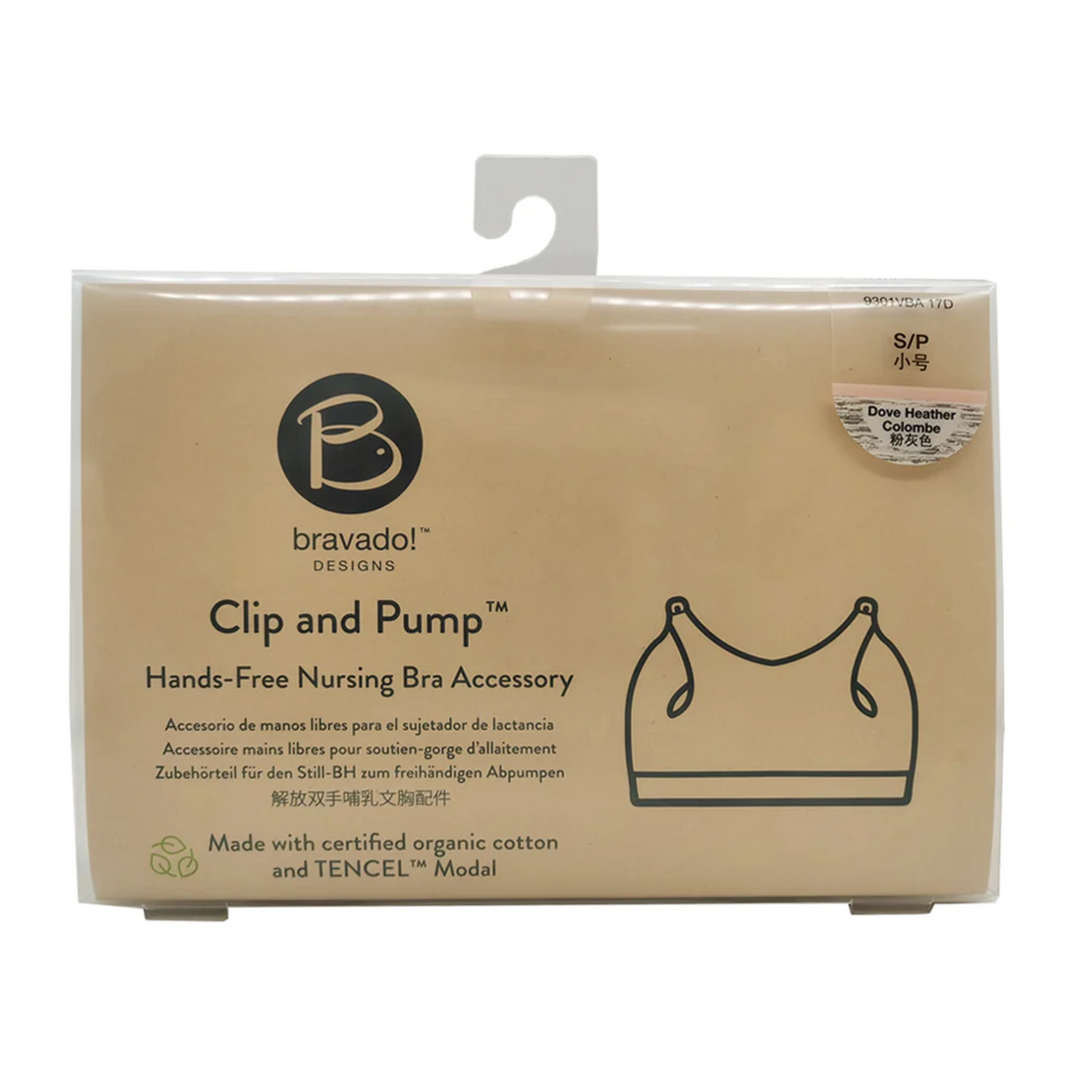 Bravado Designs Clip And Pump Hands-Free Nursing Bra Accessory - Sustainable Black