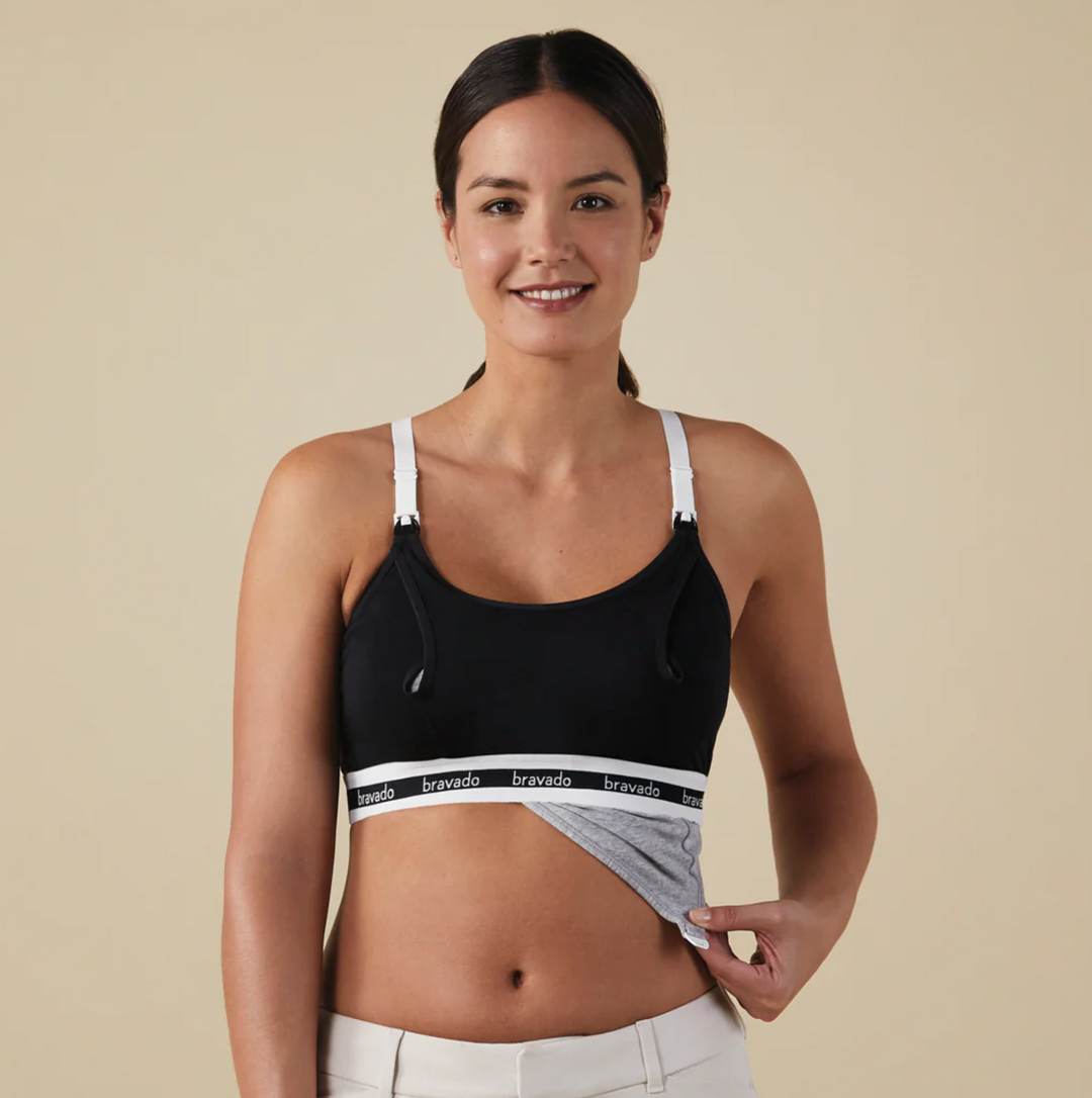 Bravado Designs Clip And Pump Hands-Free Nursing Bra Accessory - Sustainable Black