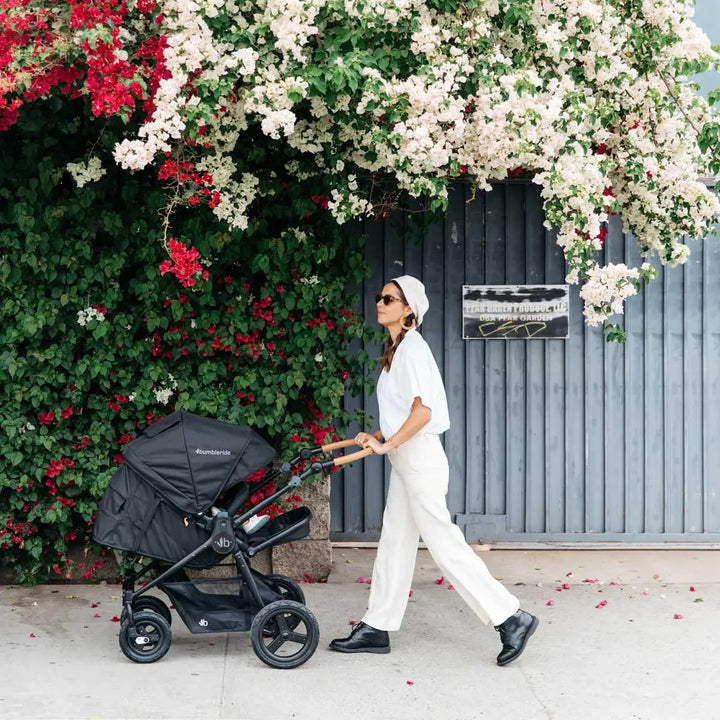 Bumbleride 4 wheel Era Stroller-Black with Matt Black Frame