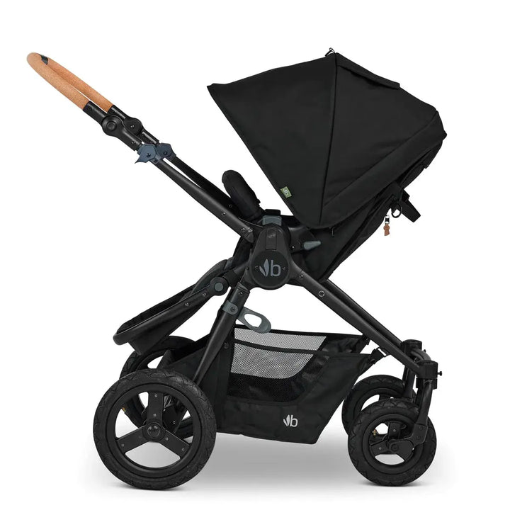 Bumbleride 4 wheel Era Stroller-Black with Matt Black Frame