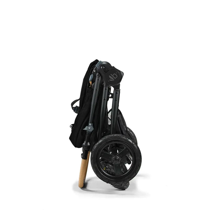 Bumbleride 4 wheel Era Stroller-Black with Matt Black Frame