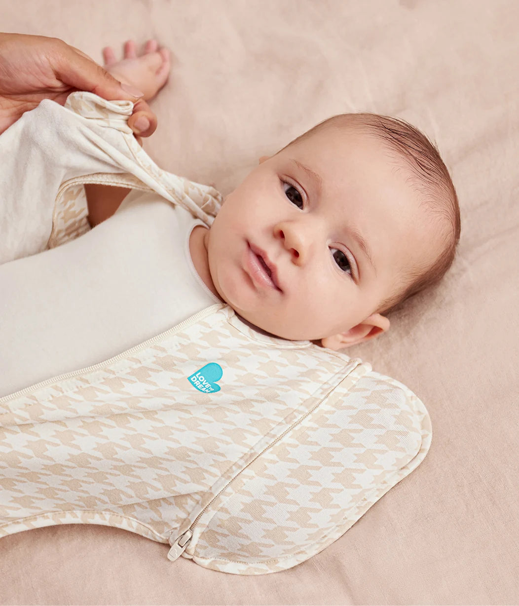 SWADDLE UP™ Transition Bag Original 1.0T - Tan Houndstooth